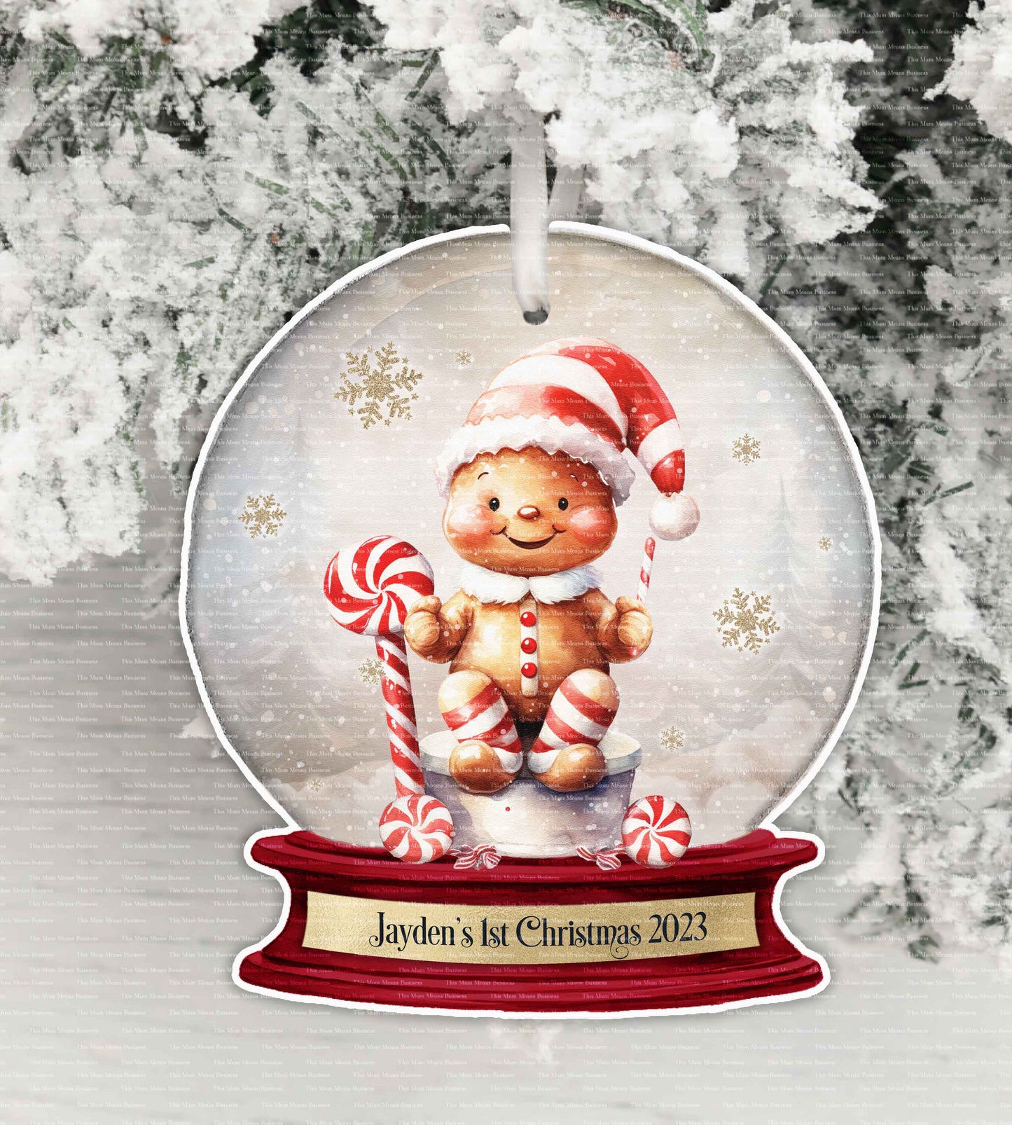 Christmas Gingerbread Snowglobe
