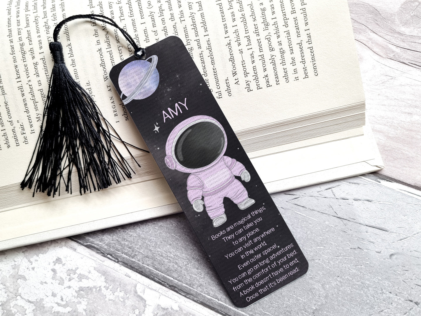 Girl Space Bookmark