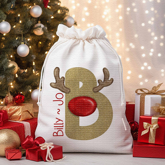 Gold Reindeer Alphabet