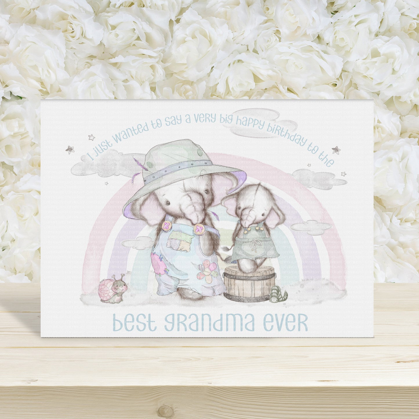 Grandma Nelephant Rainbows