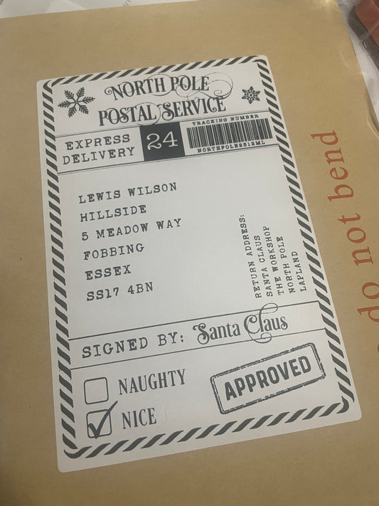 North Pole Postage Labels