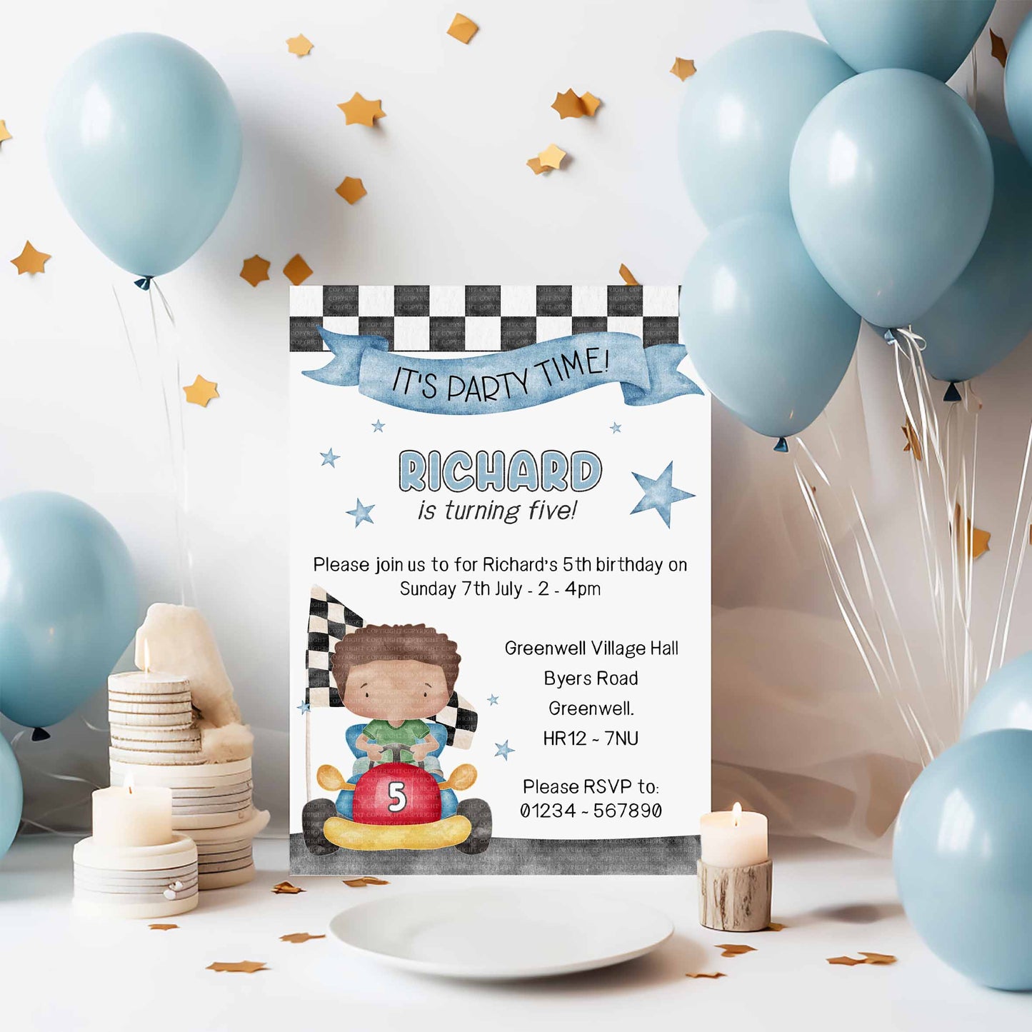 Kids Racing Car Set