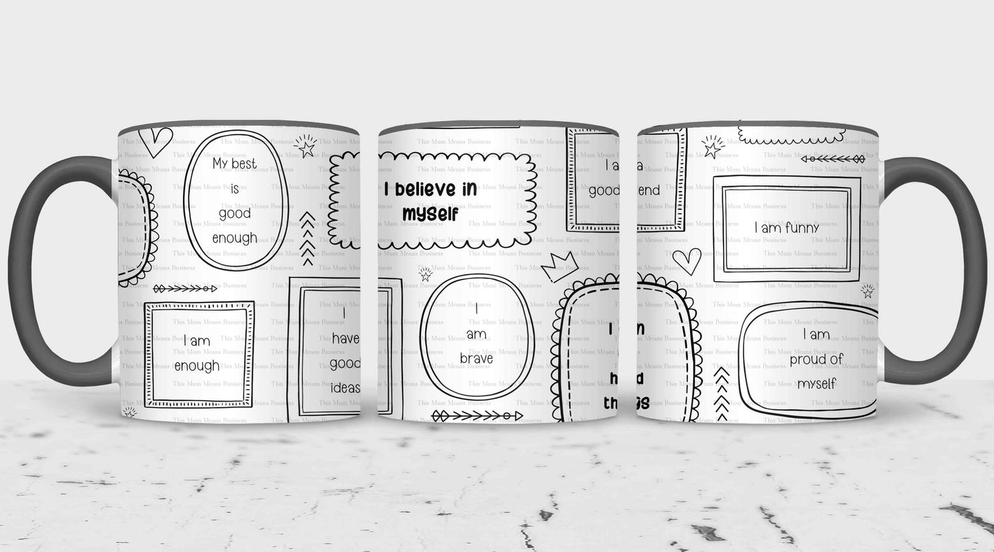 Kuwaii Rainbow Positivity Mug Wraps