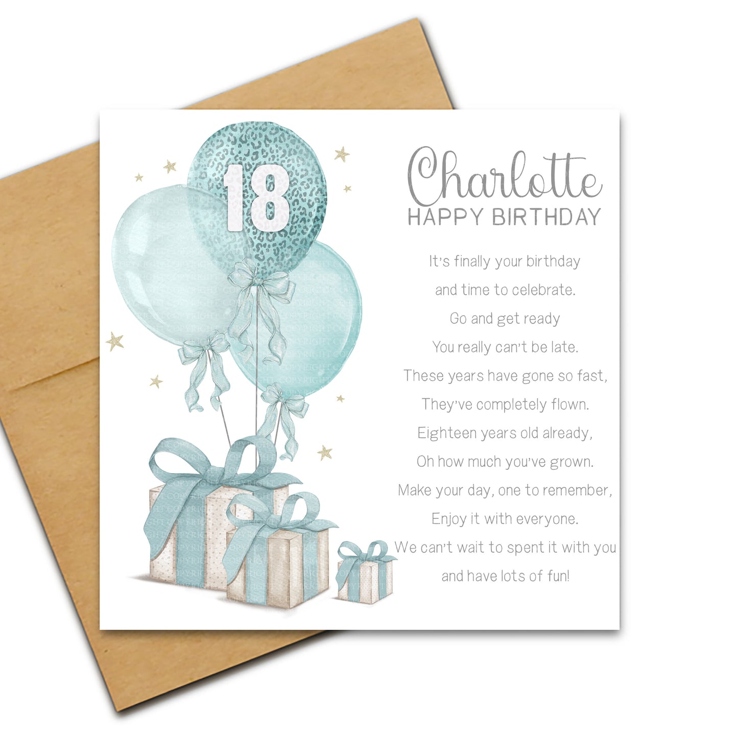 Leopard Print Birthday Balloons - Blue