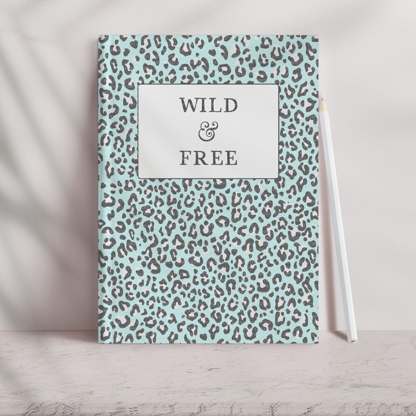 Leopard Print Pattern - Blue