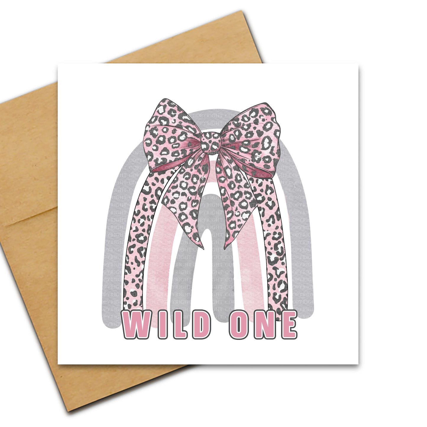 Leopard Print Rainbow - Pink