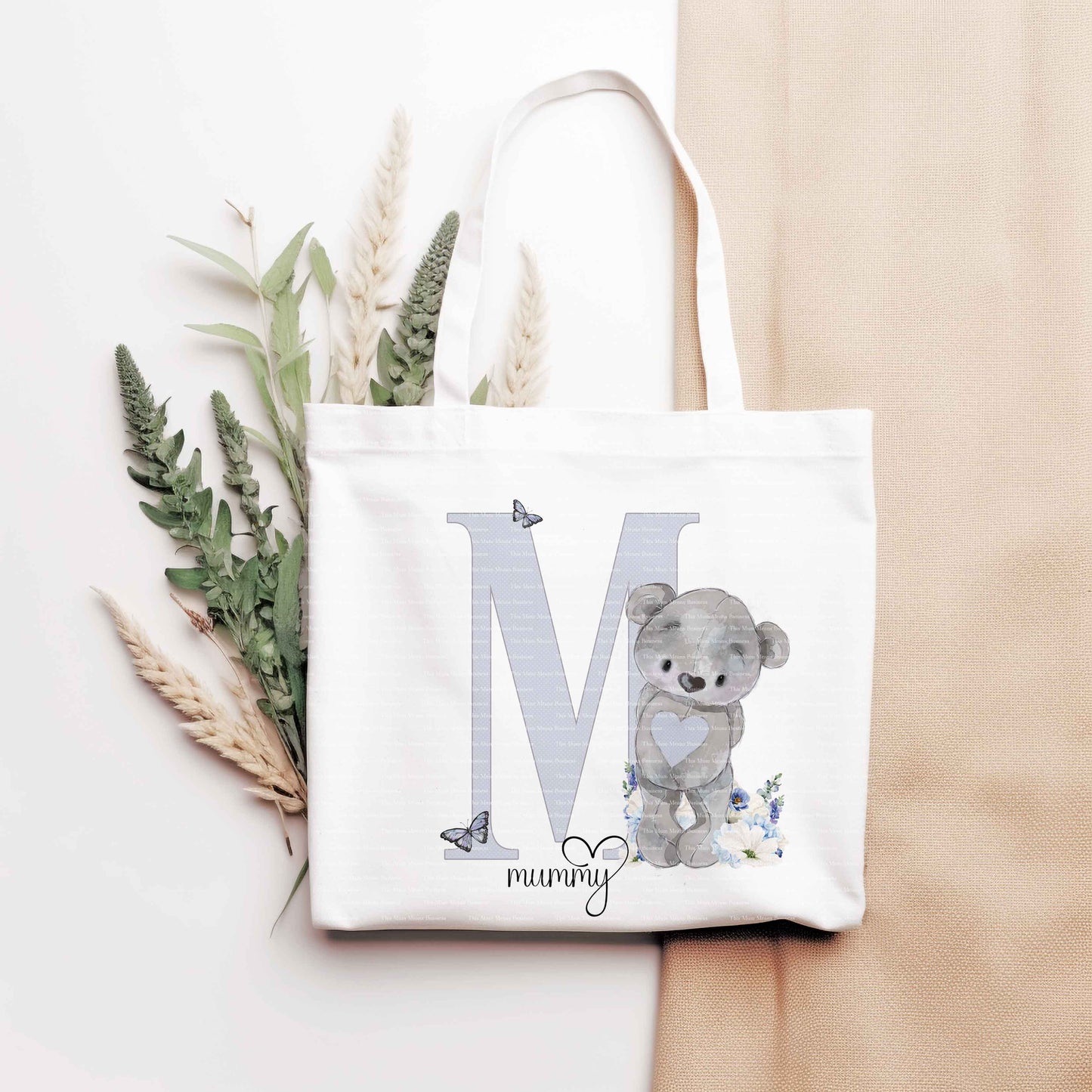 Lilac Grey Mother's Day Alphabet