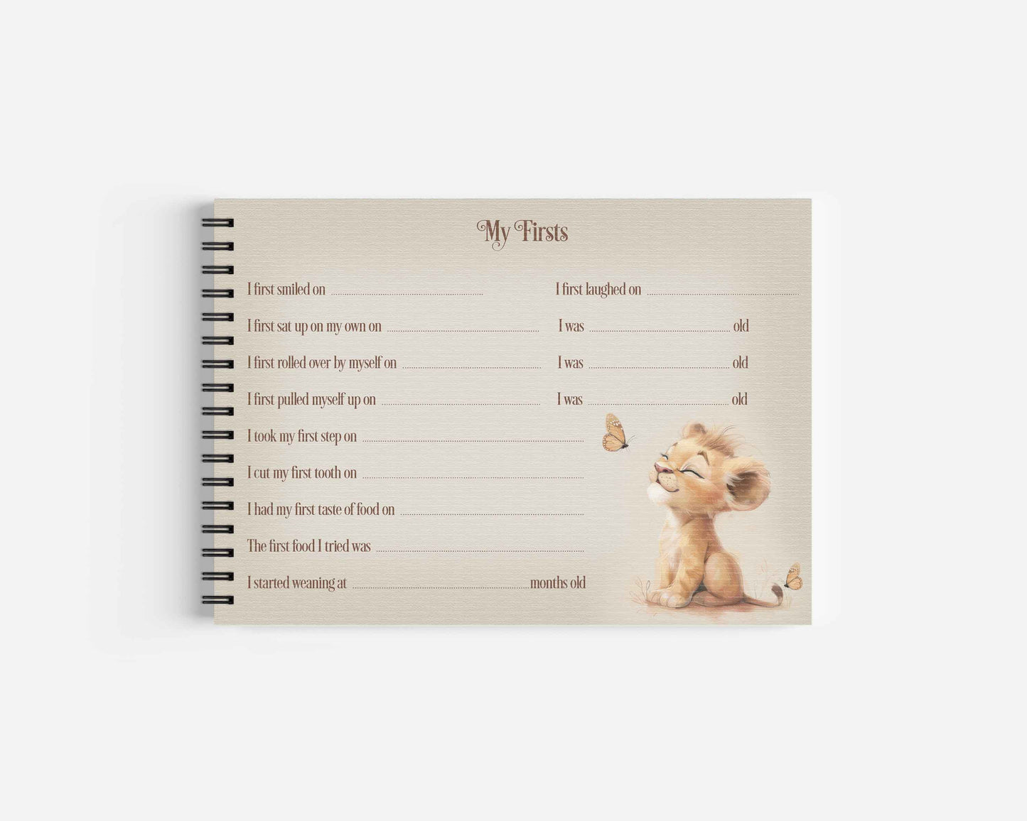 Lion Cub Baby Tester Design Set