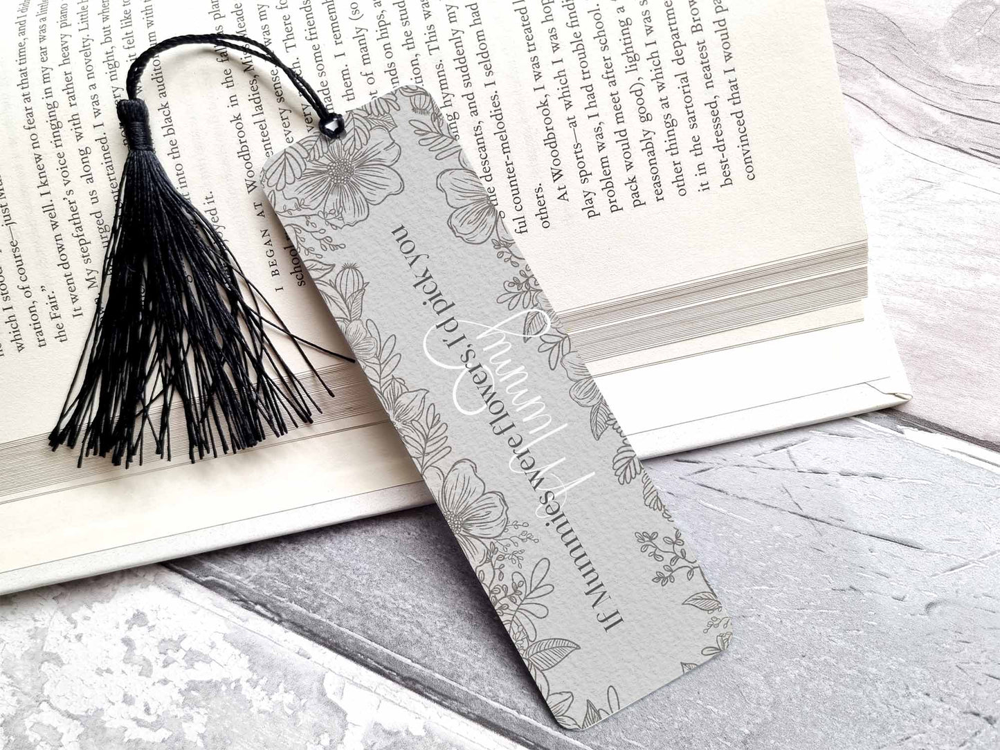 Mixed Flower Bookmark Set