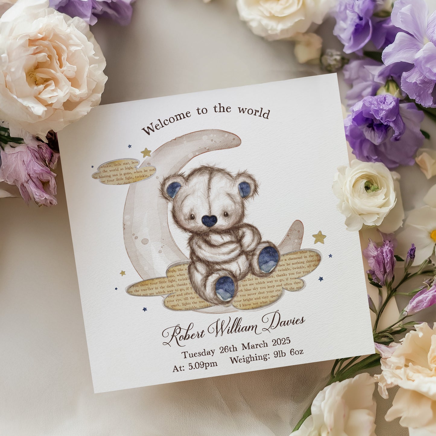 Mixed Media Twinkle Bear