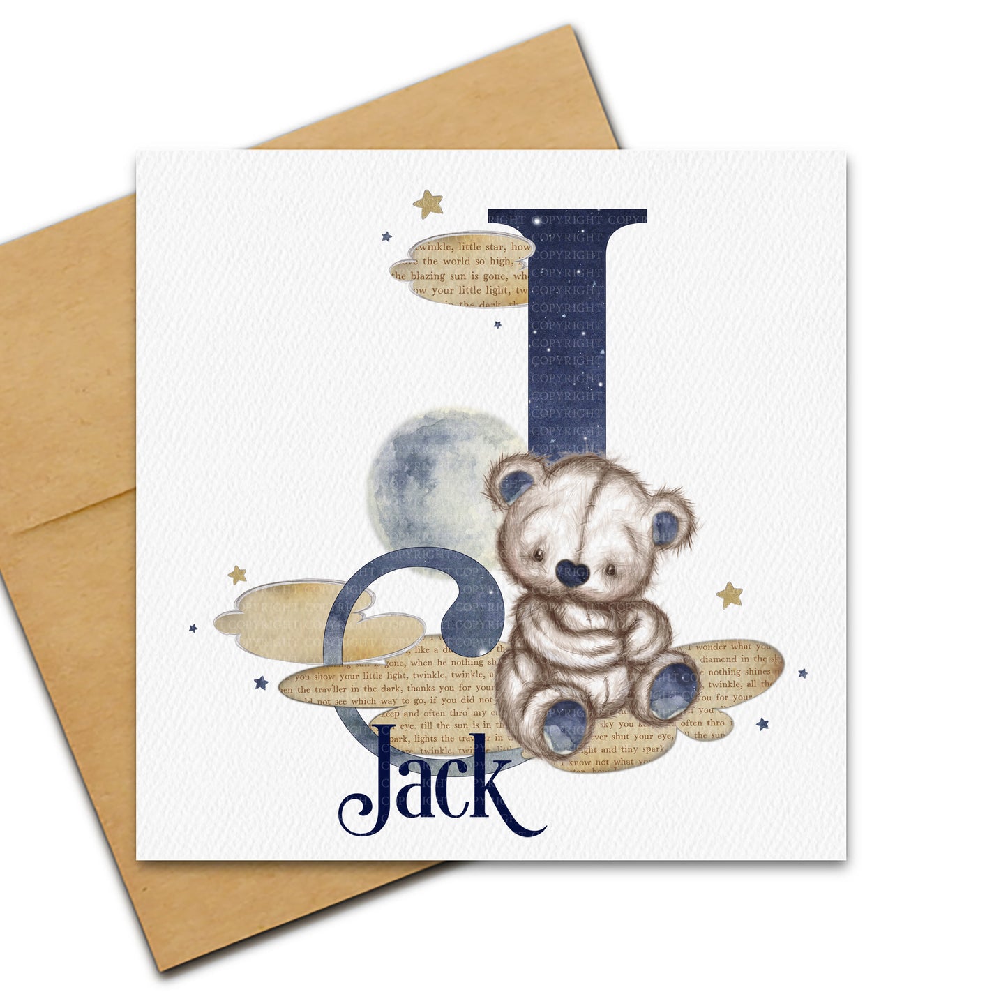 Mixed Media Twinkle Bear Alphabet