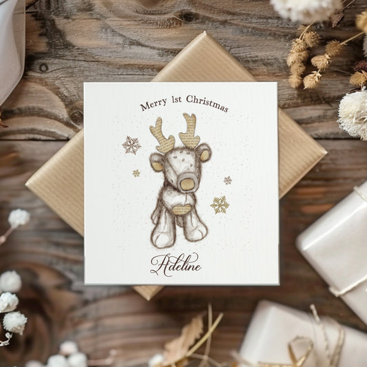 Mixed Media Vintage Reindeer
