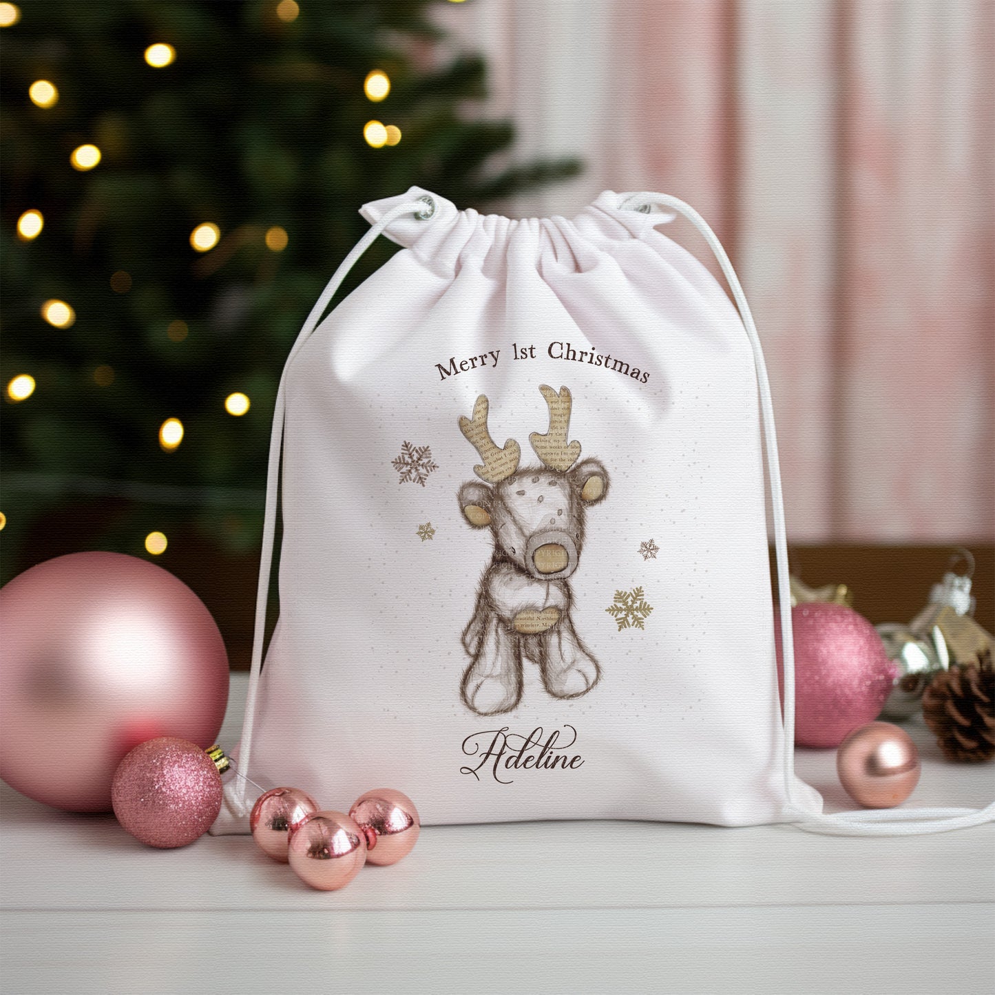 Mixed Media Vintage Reindeer