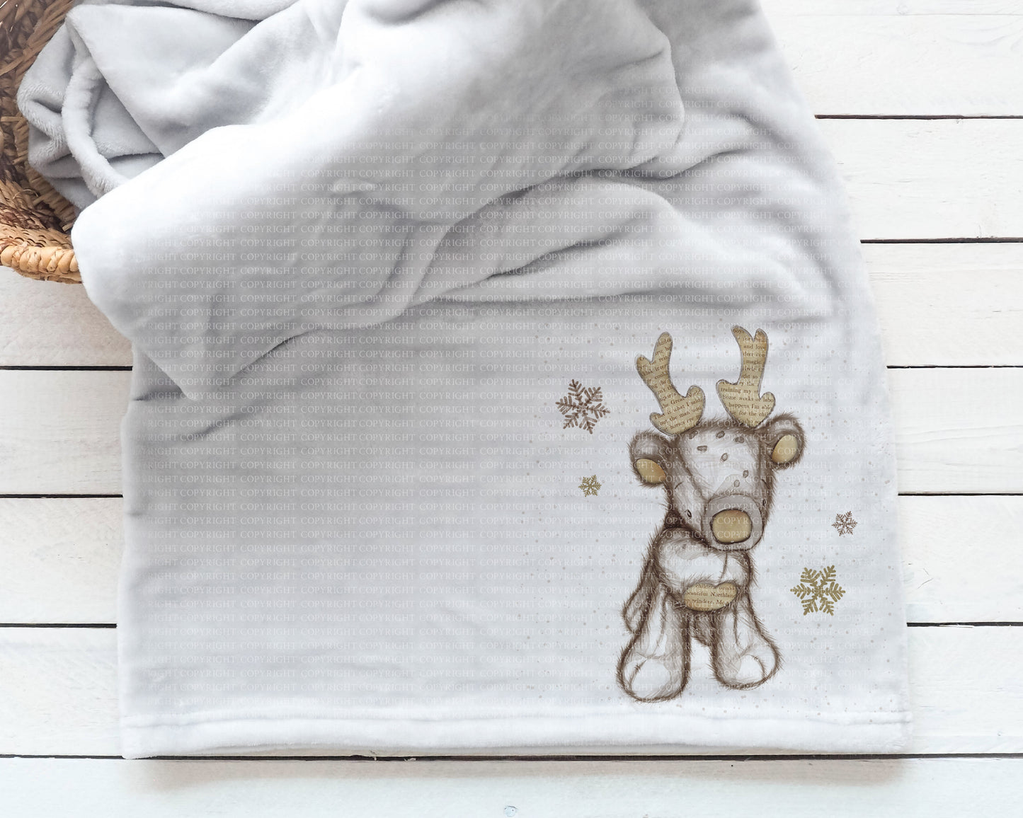 Mixed Media Vintage Reindeer