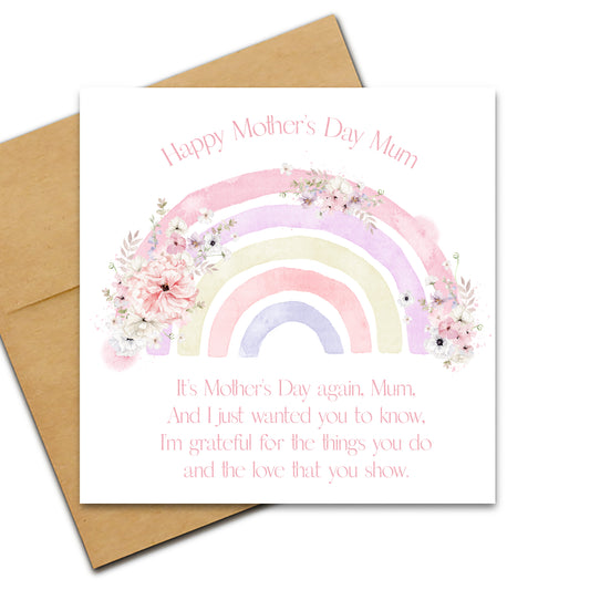 Mother's Day Floral Rainbow