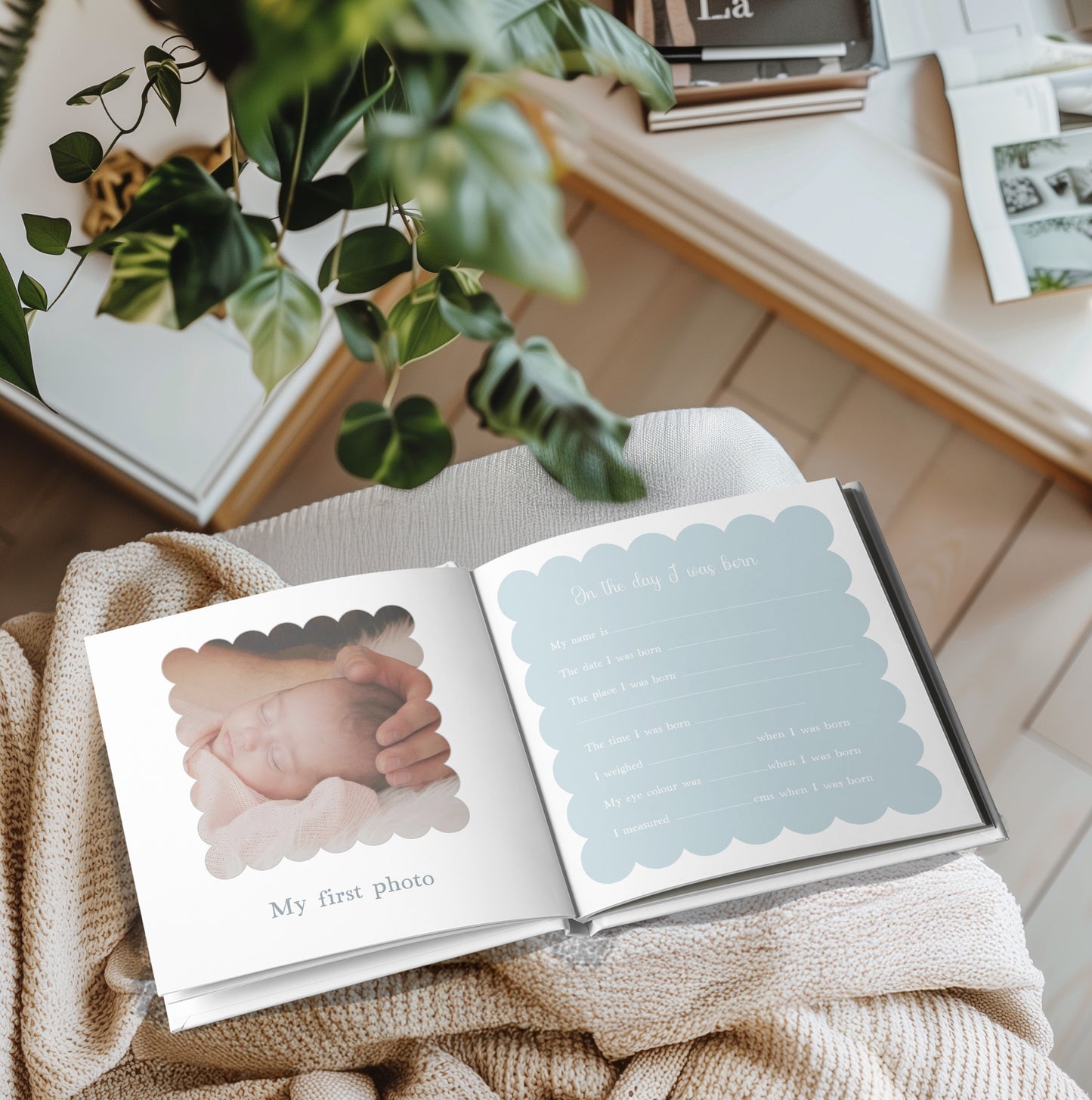 Nelephant Baby Birth Record Book
