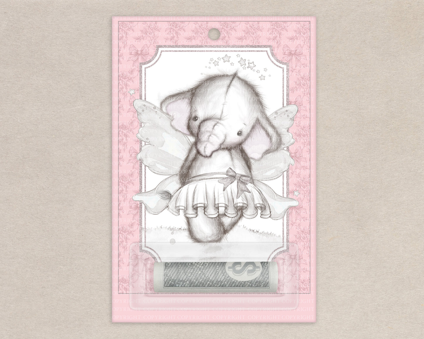 Nelephant Fairy Notebook Card