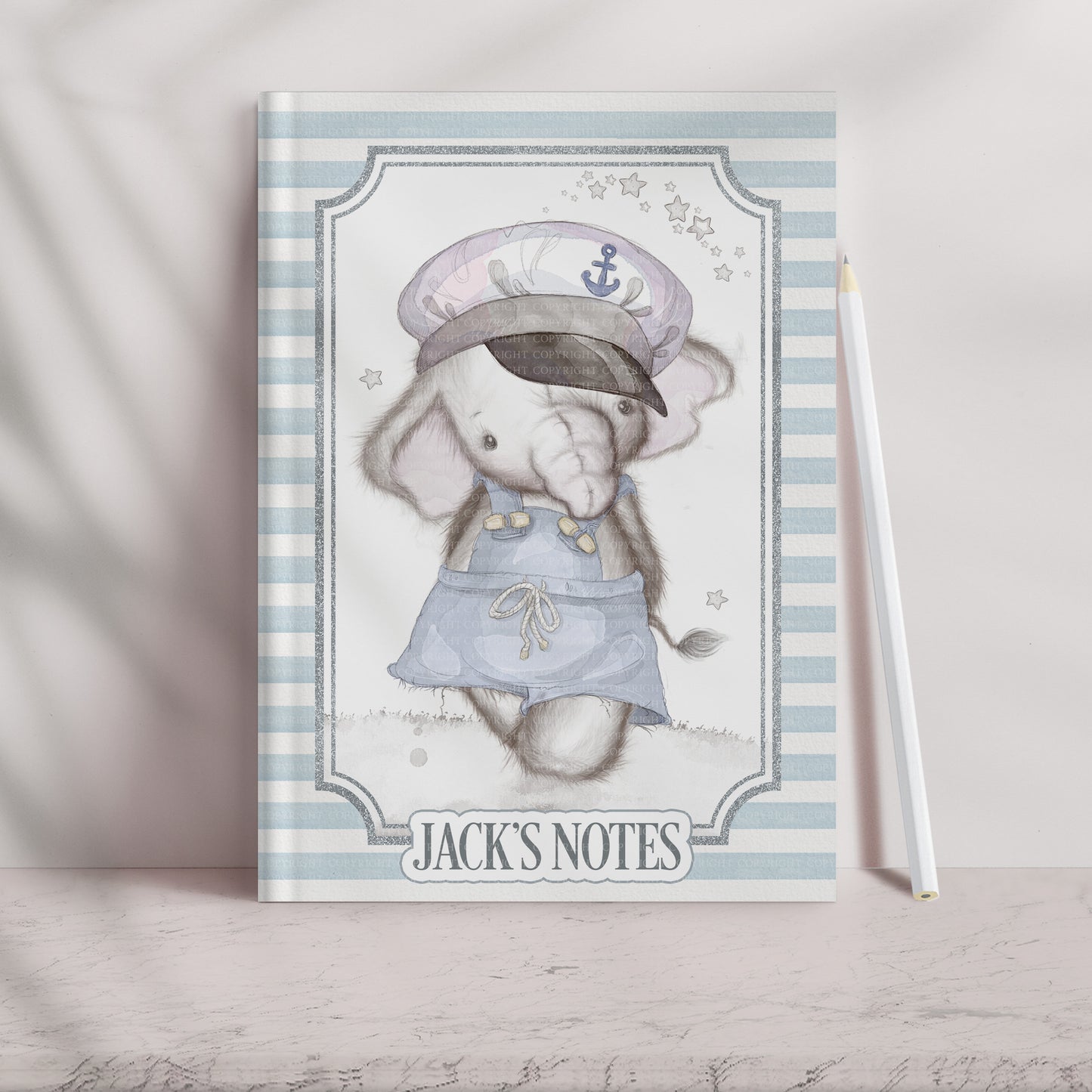 Nelephant Sailor Notebook Card