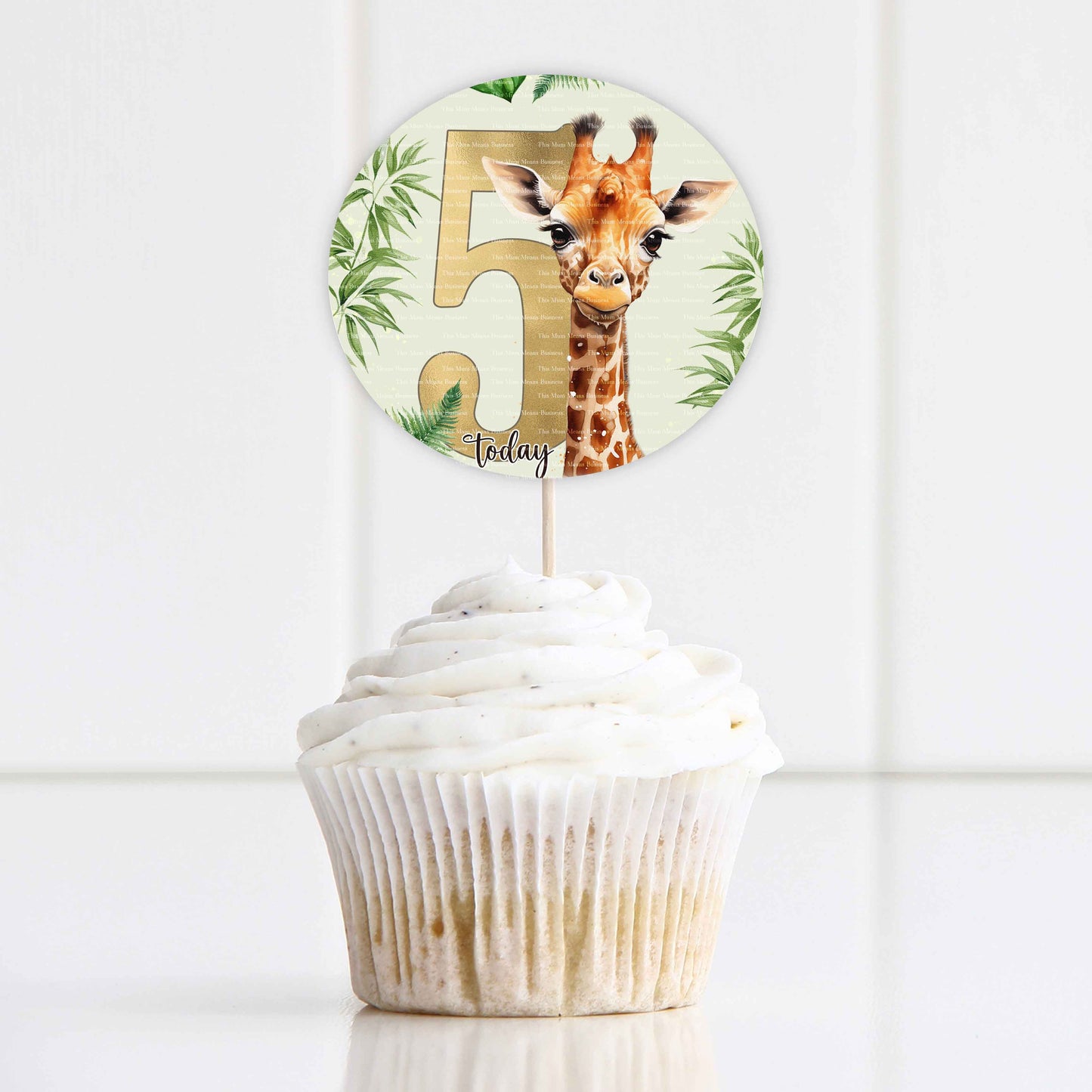 Giraffe Number Sticker Set
