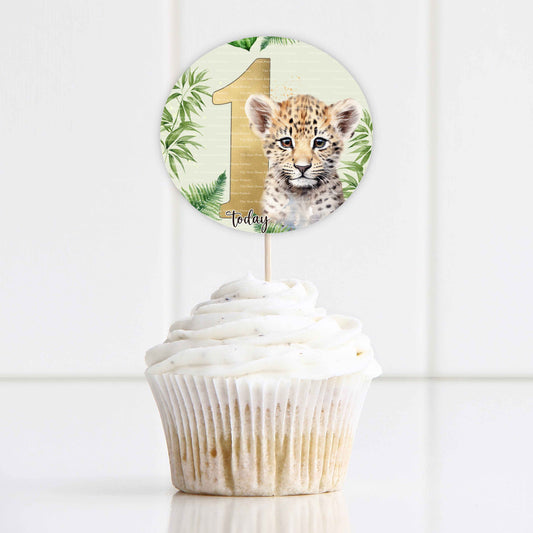 Leopard Cub Number Sticker Set