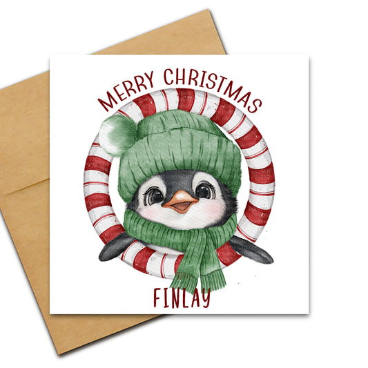 Penguin Candy Canes - Red Green