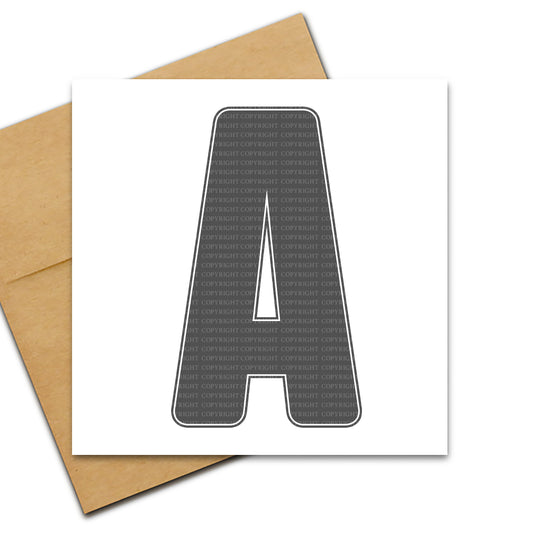 Plain Leopard Print Alphabet Add On - Grey