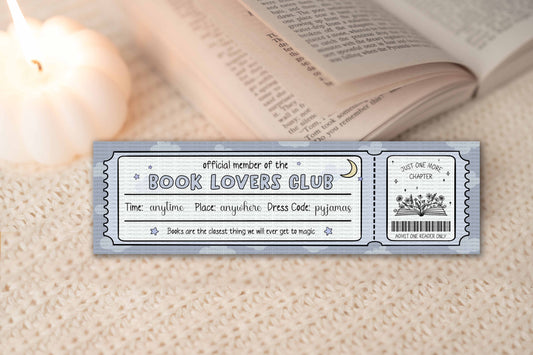 Purple Book Club Bookmark