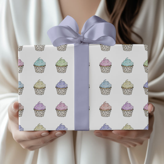 Rainbow Cupcake Pattern