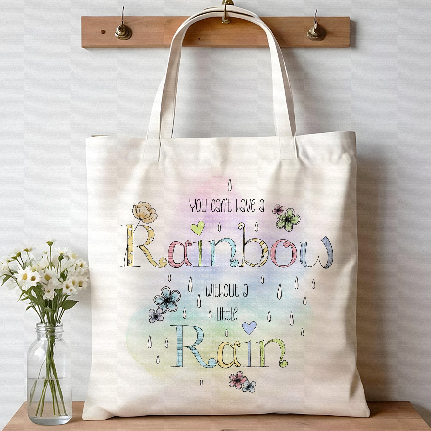 Rainbow Rain Text