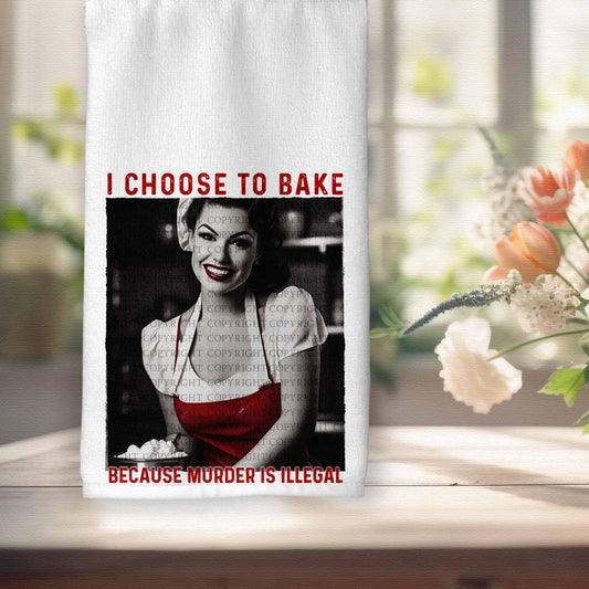 Baking Because Murder is Illegal Retro Woman