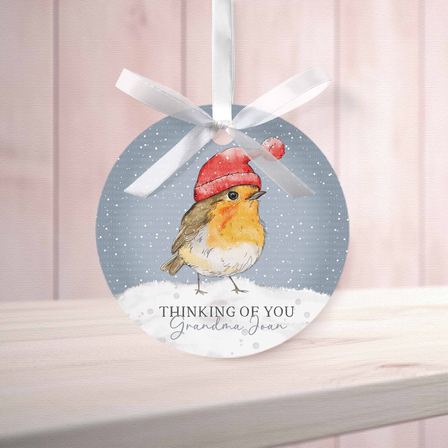 Christmas Robin Memorial Decorations