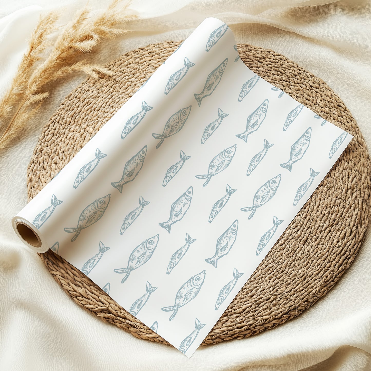 Sardine Patterns Blue & White