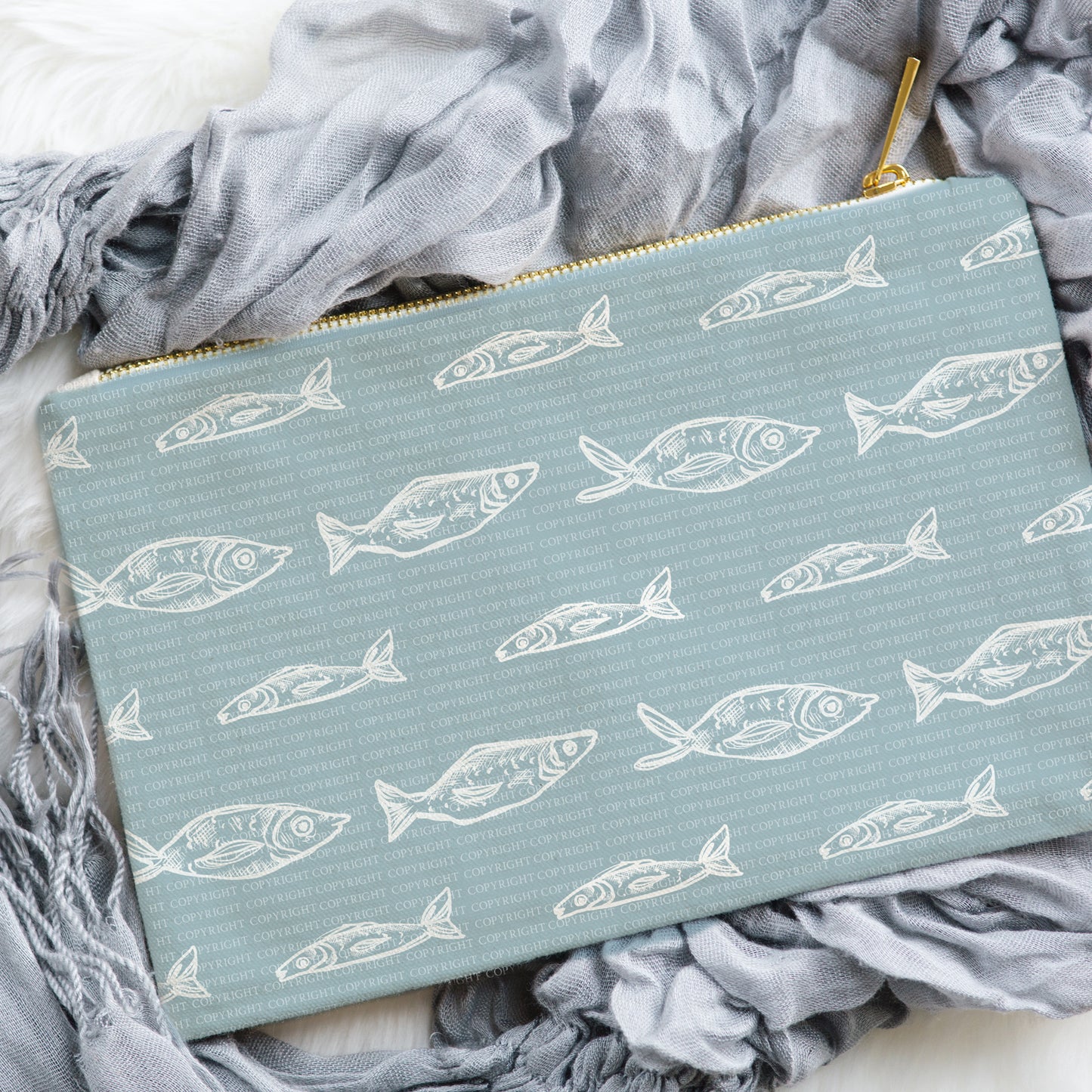Sardine Patterns Blue & White