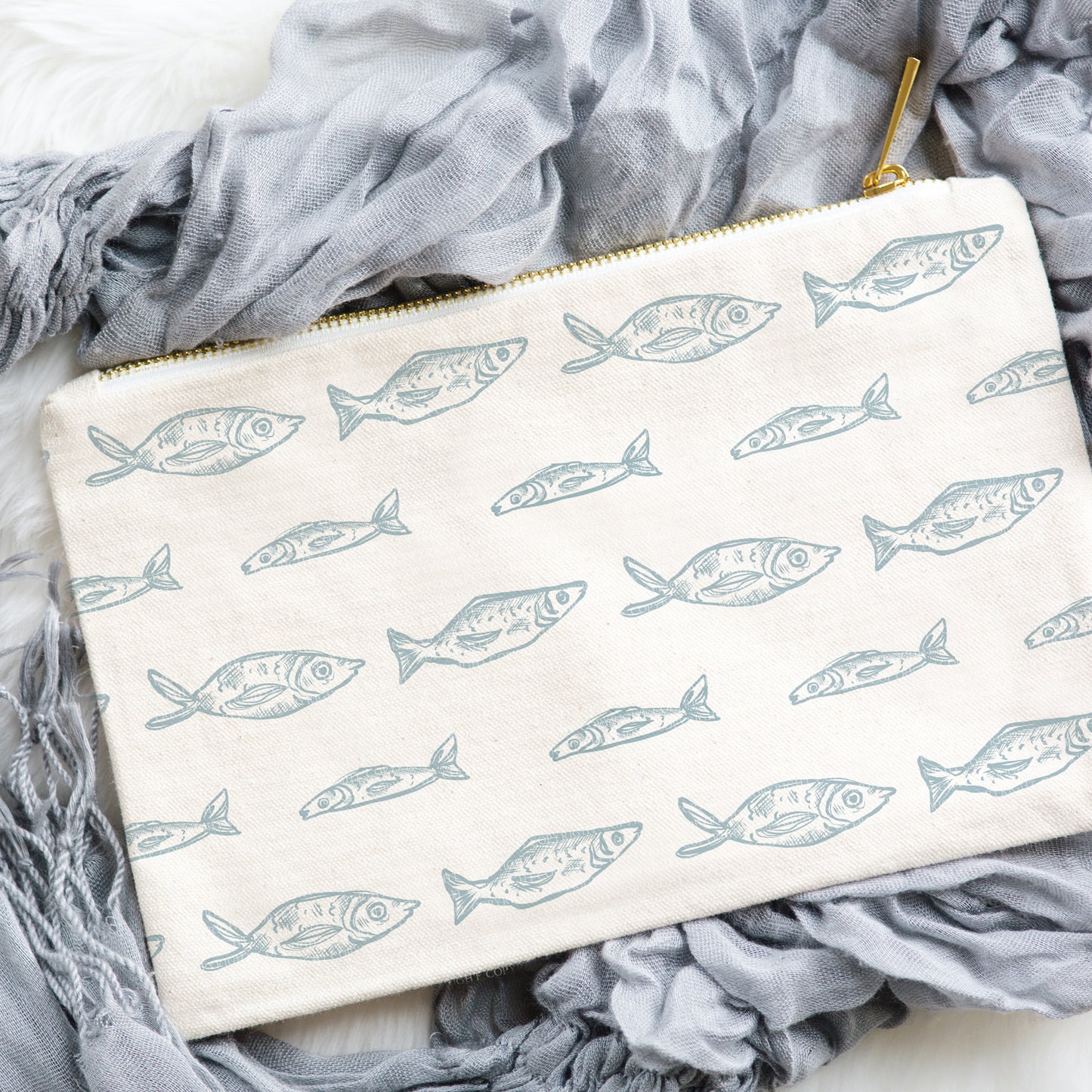 Sardine Patterns Blue & White