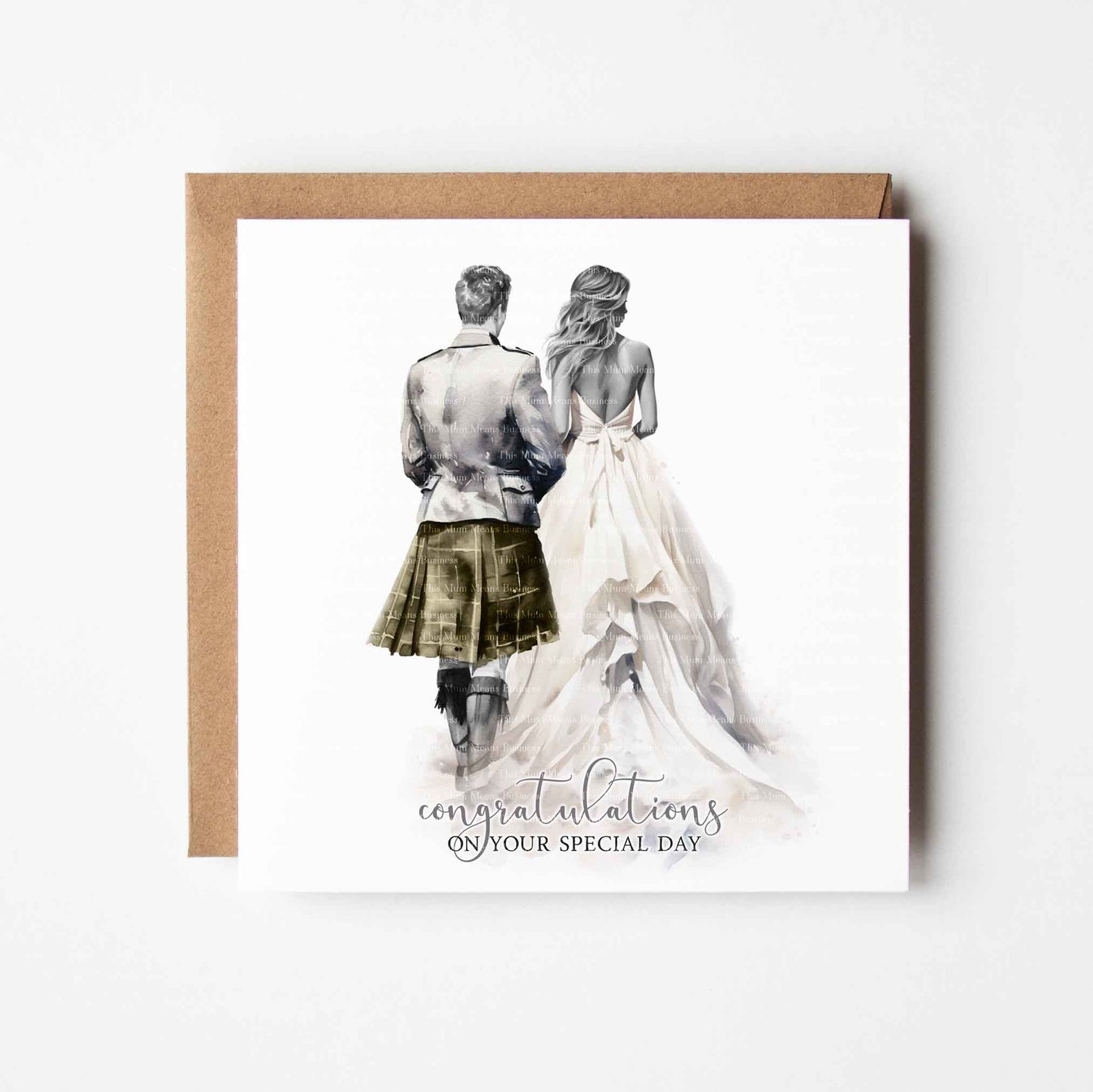Scottish Watercolour Wedding Set