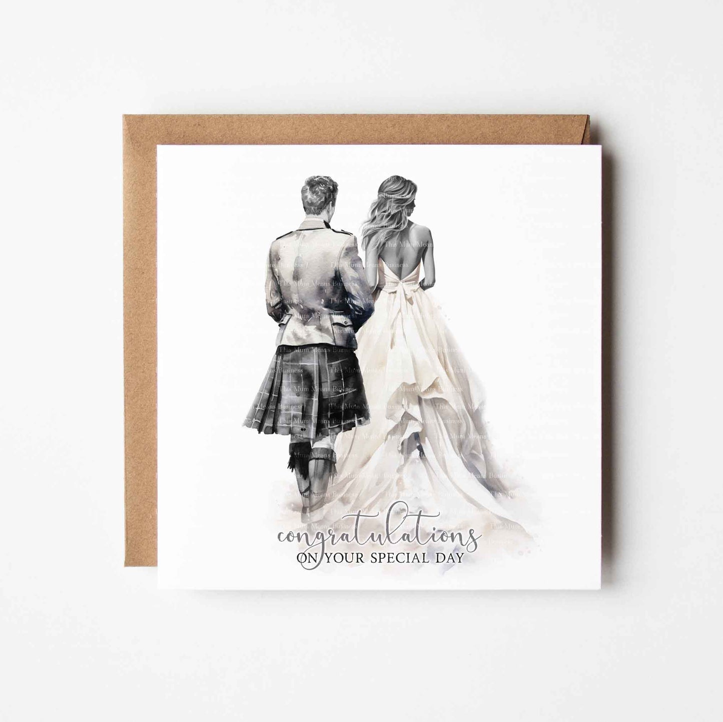 Scottish Watercolour Wedding Set