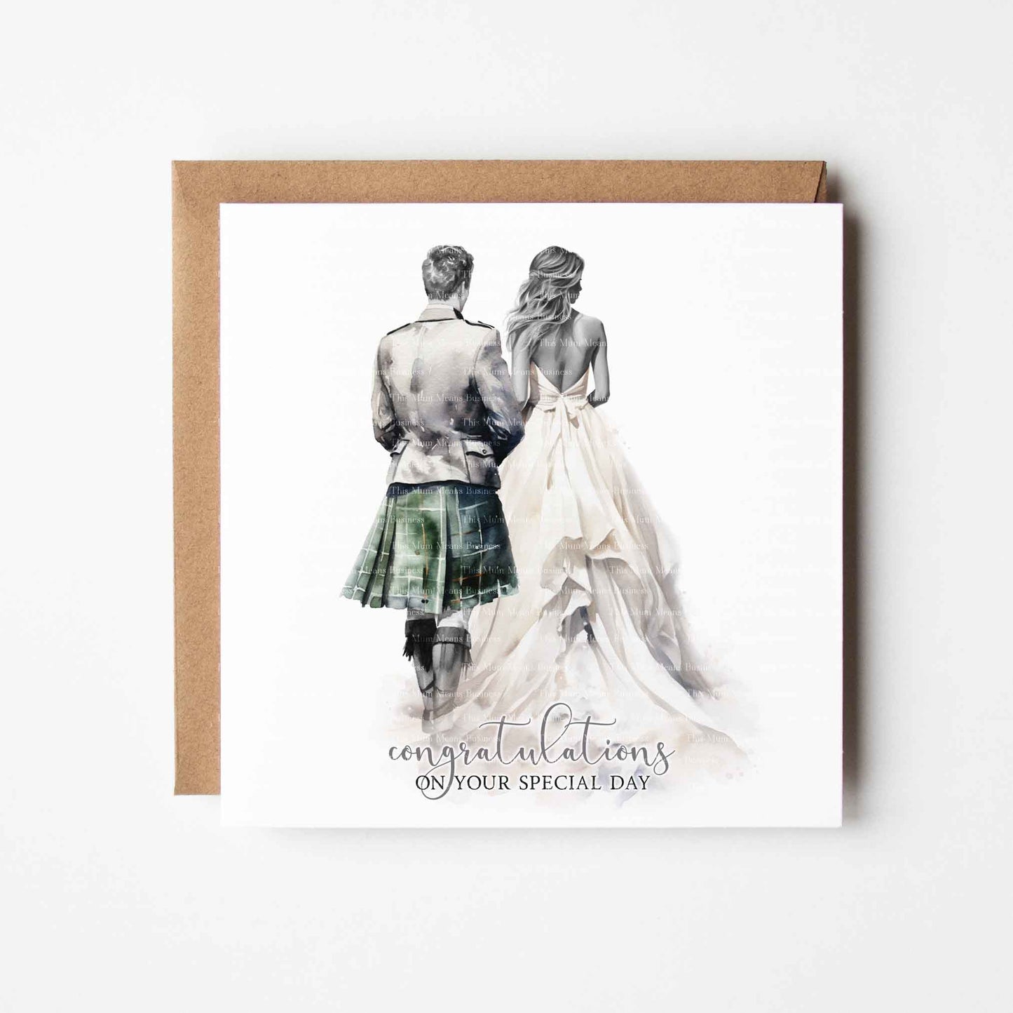 Scottish Watercolour Wedding Set