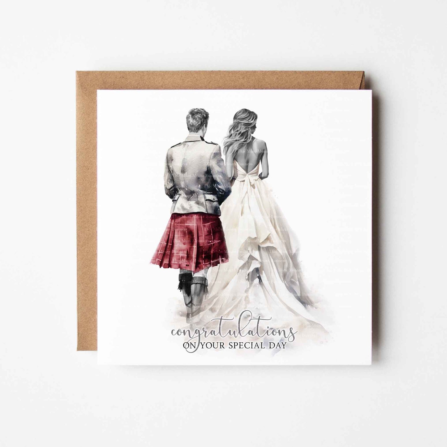Scottish Watercolour Wedding Set
