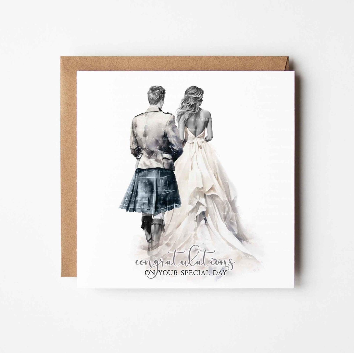 Scottish Watercolour Wedding Set