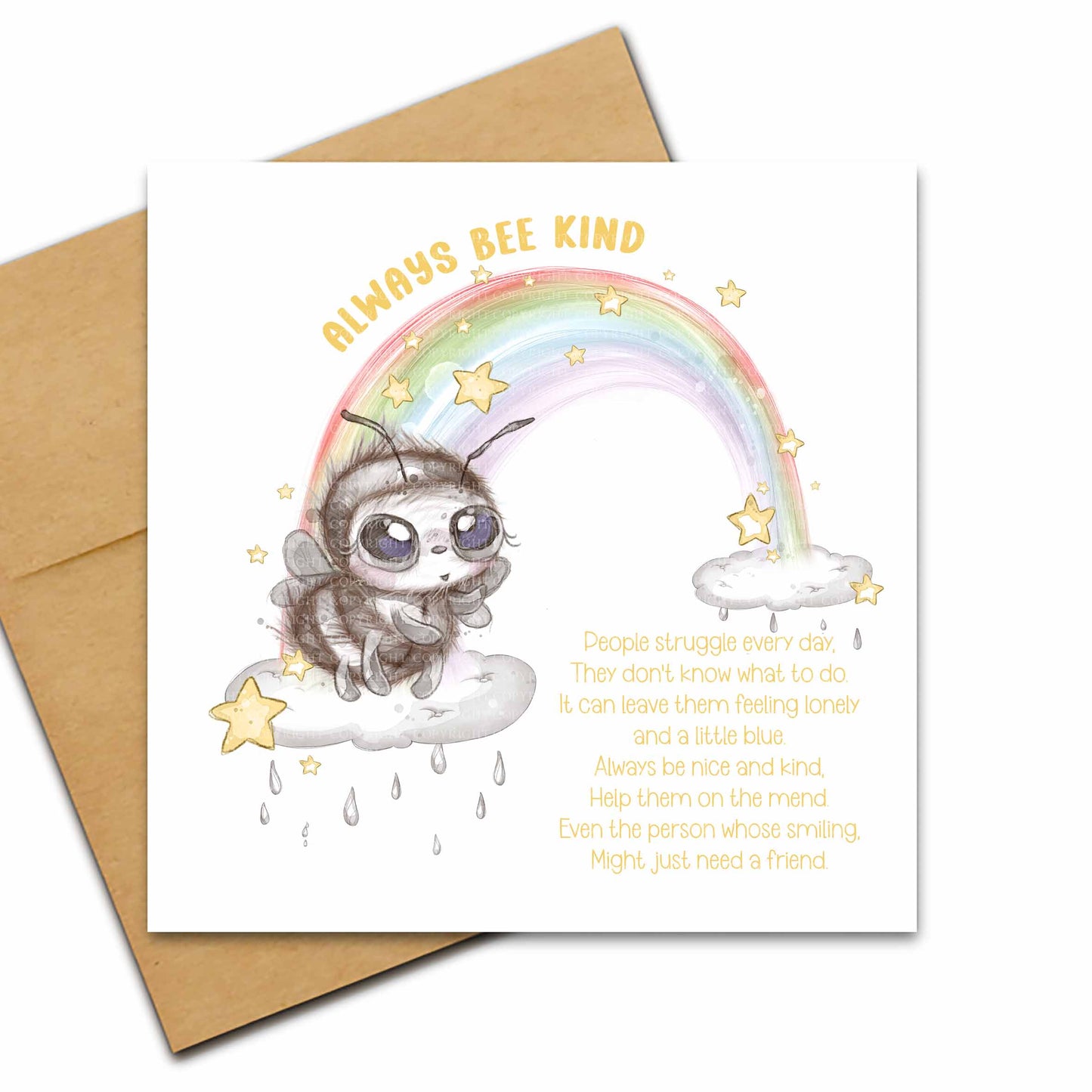 Sketchy Bee Rainbows