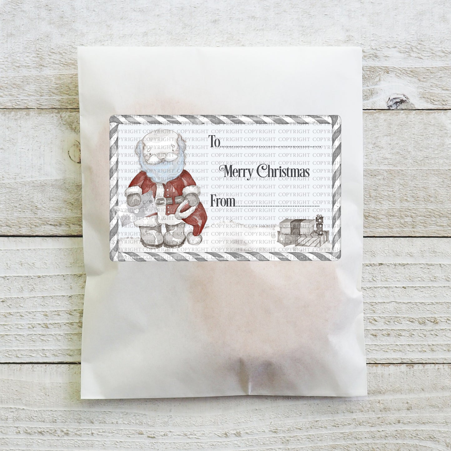 Sketchy Santa Wrapping Set