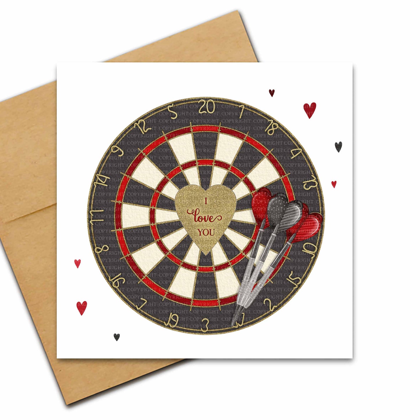 Valentine's Dart Set