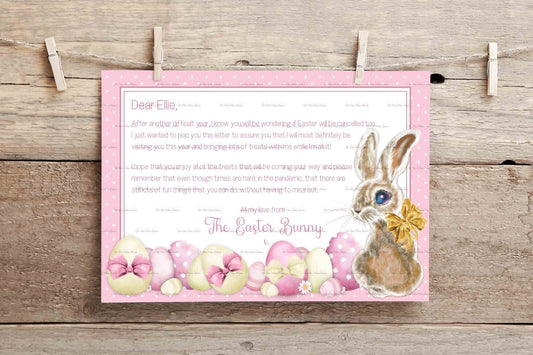 Vintage Easter Bunny Letters