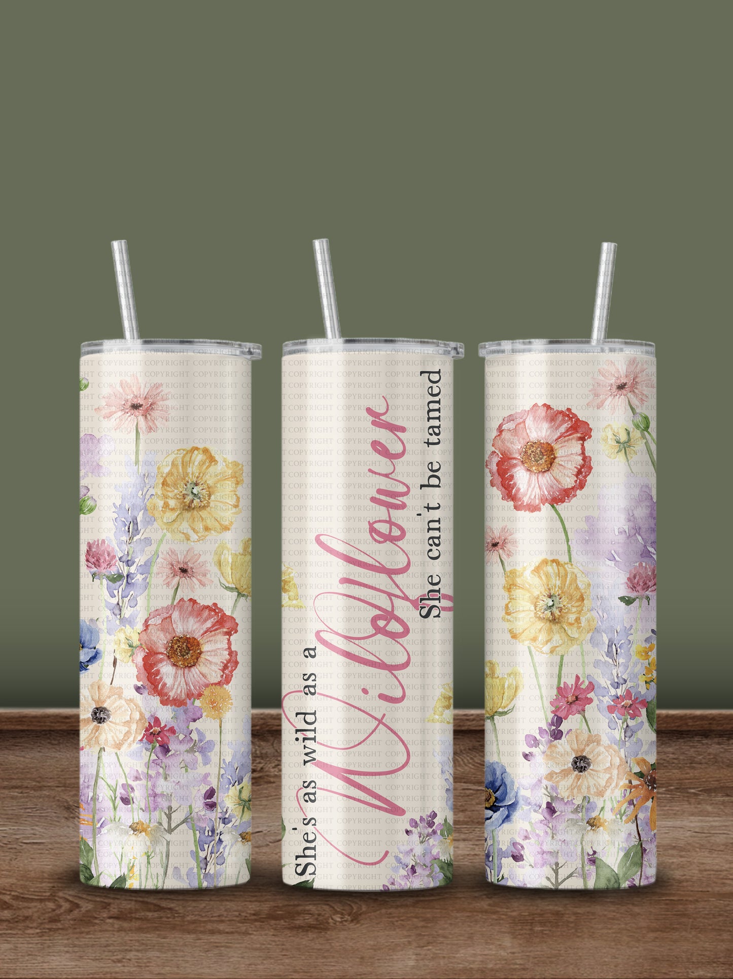 Wildflower Tumbler Wrap