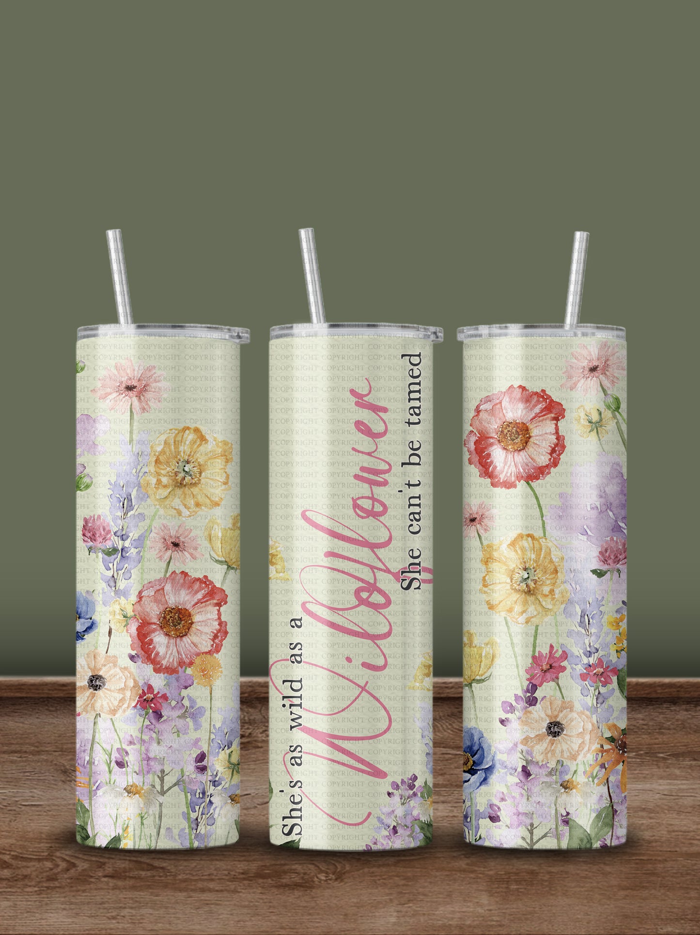Wildflower Tumbler Wrap