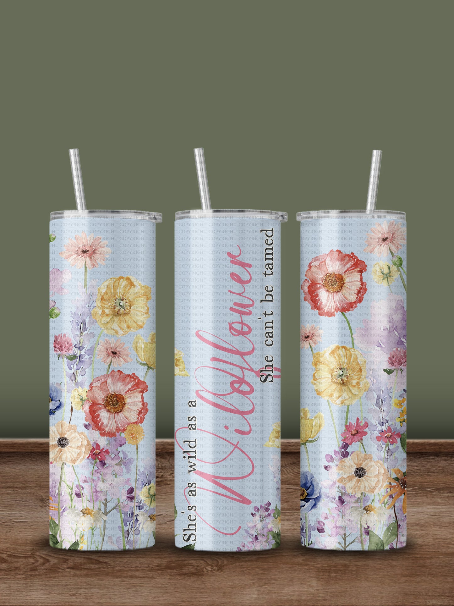 Wildflower Tumbler Wrap