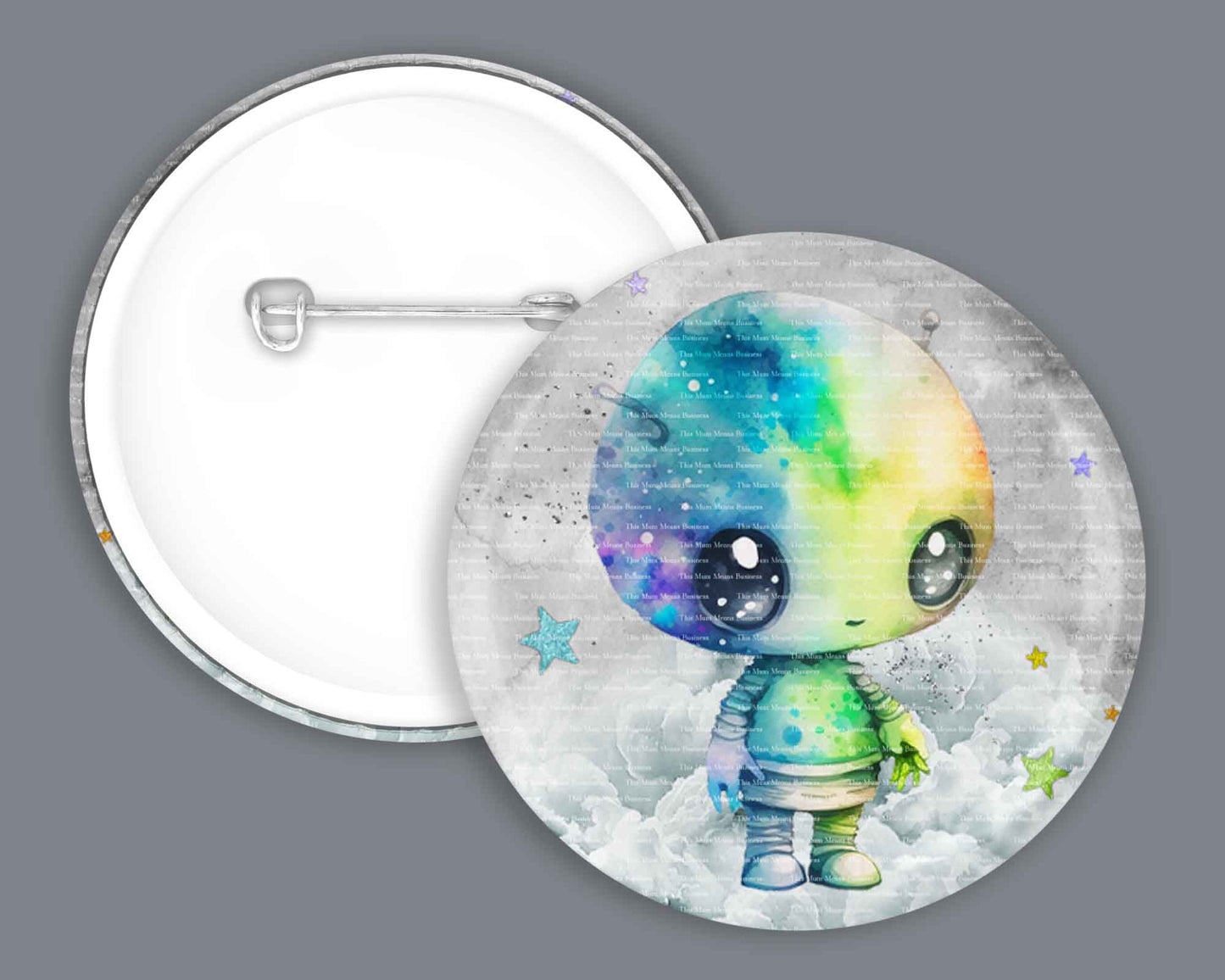 Barry Alien Badges/Stickers