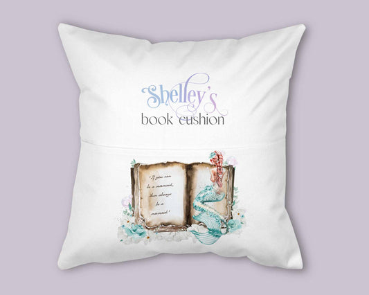 Floral Mermaid Book Cushion