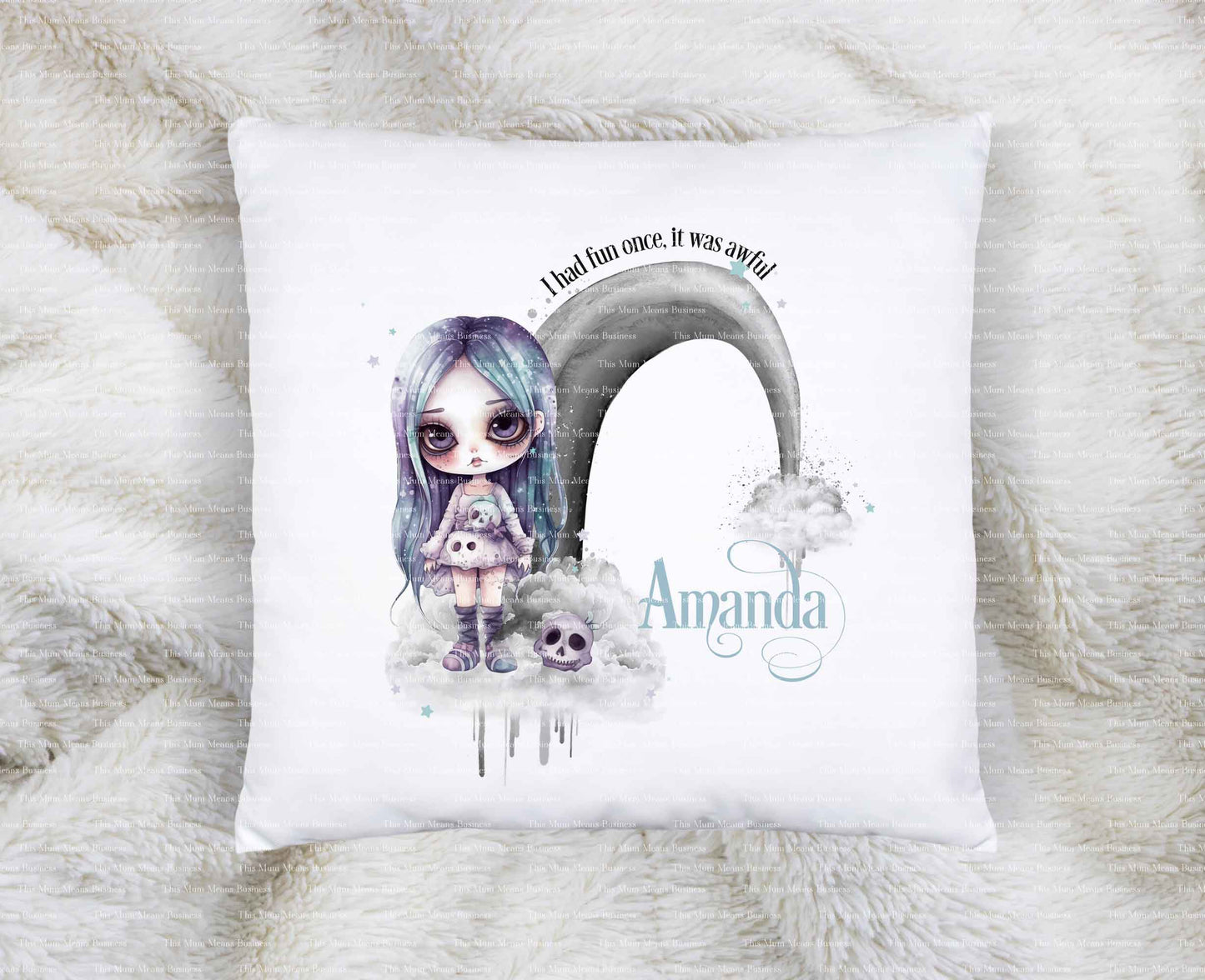 Gothic Girl Mandy Wonky Rainbow