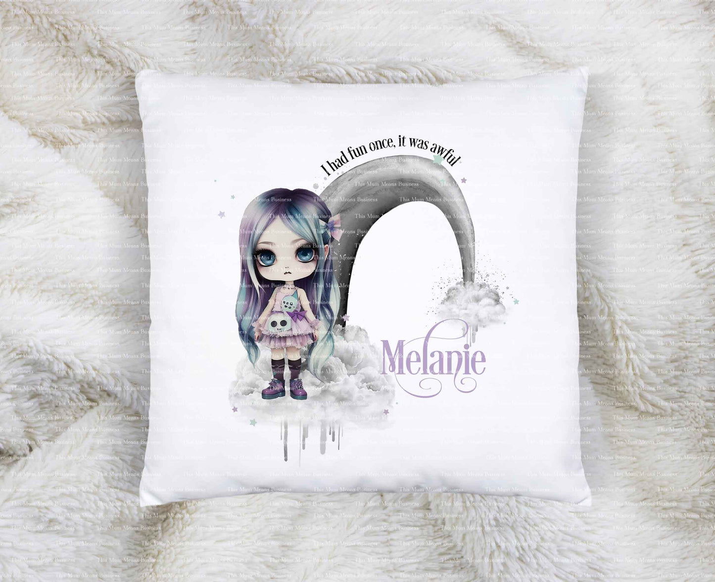 Gothic Girl Melanie Wonky Rainbow